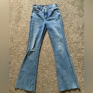 Express Slim Flare High Rise jeans, size 2R
